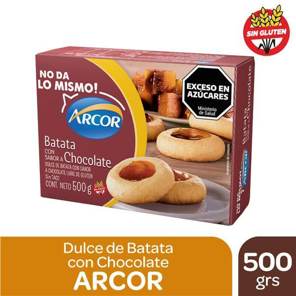 DULCE BATATA ARCOR C/CHOC X500G