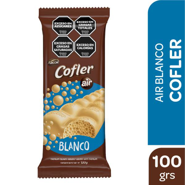 CHOC.COFLER AIR BLANCO (D12) 100G