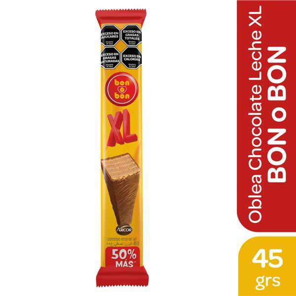 OBLEA B-O-B LECHE XL (D16) 45G