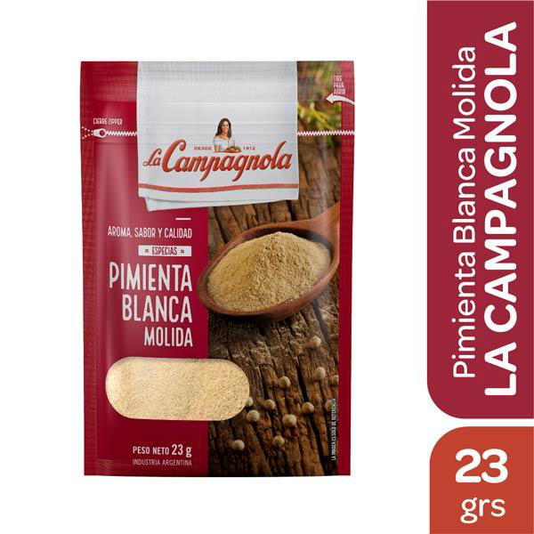 ESPECIAS PIMIENTA BCA MOLIDA LA CAMPAG (D10) X23G