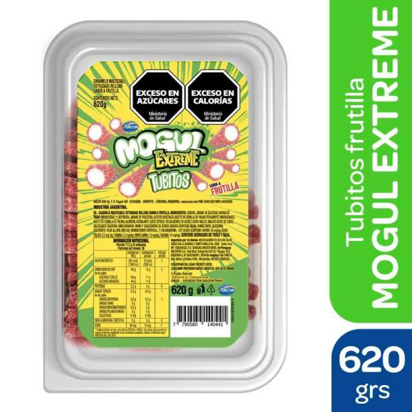 MOGUL EXTREME TUBITOS FRUTILLA 620G