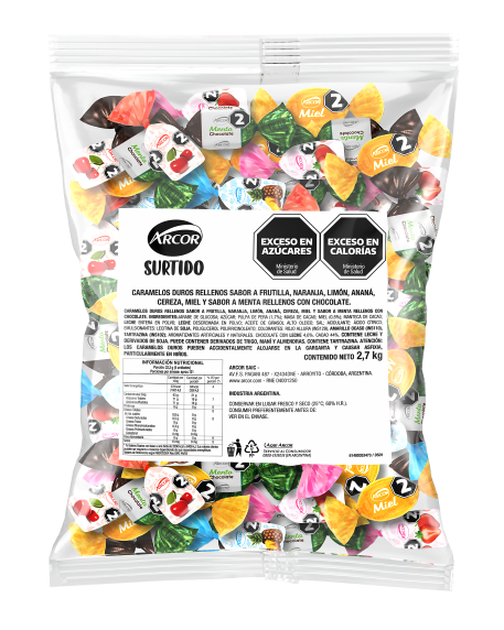 CAR.ARCOR SURTIDO 2.7KG