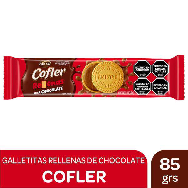 G.COFLER VAINILLA RELLENAS CHOCOLATE 85G