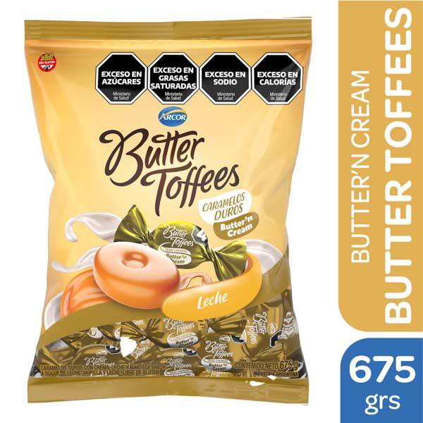 CAR.BUTTER TOFFEES LECHE 675G