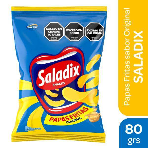 SALADIX PAPAS FRITAS ORIGINAL 80G