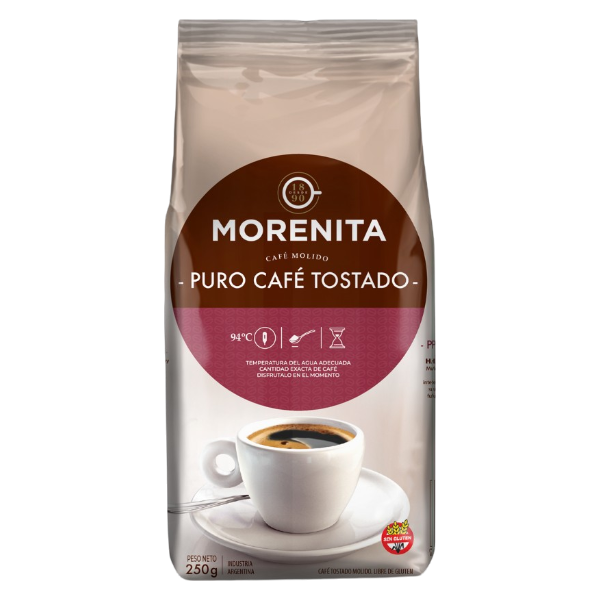 CAFE MORENITA MOLIDO TOSTADO DP 250G