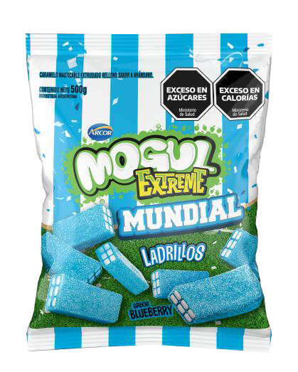 MOGUL EXTREME LADRILLO MUNDIAL BLUEBERRY 500G