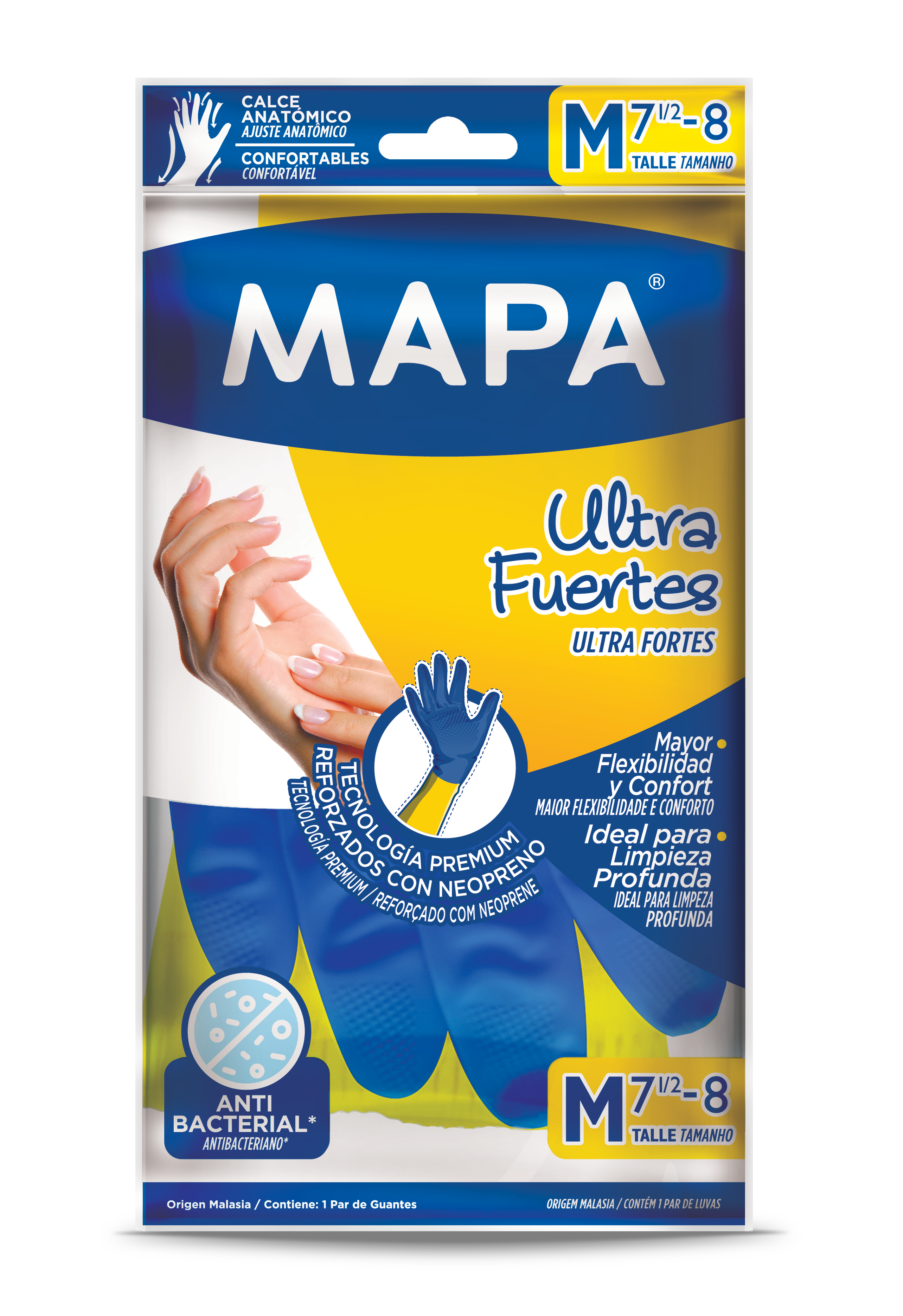 GUANTES MAPA ULTRA F ANTIB "M" X1