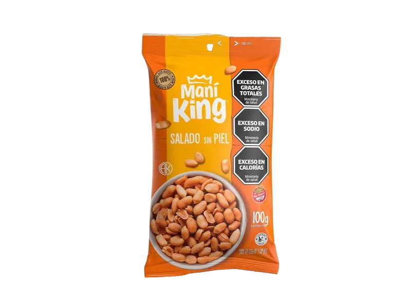 MANI KING FRITO S/PIEL 100G
